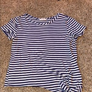 Short sleeve striped tee